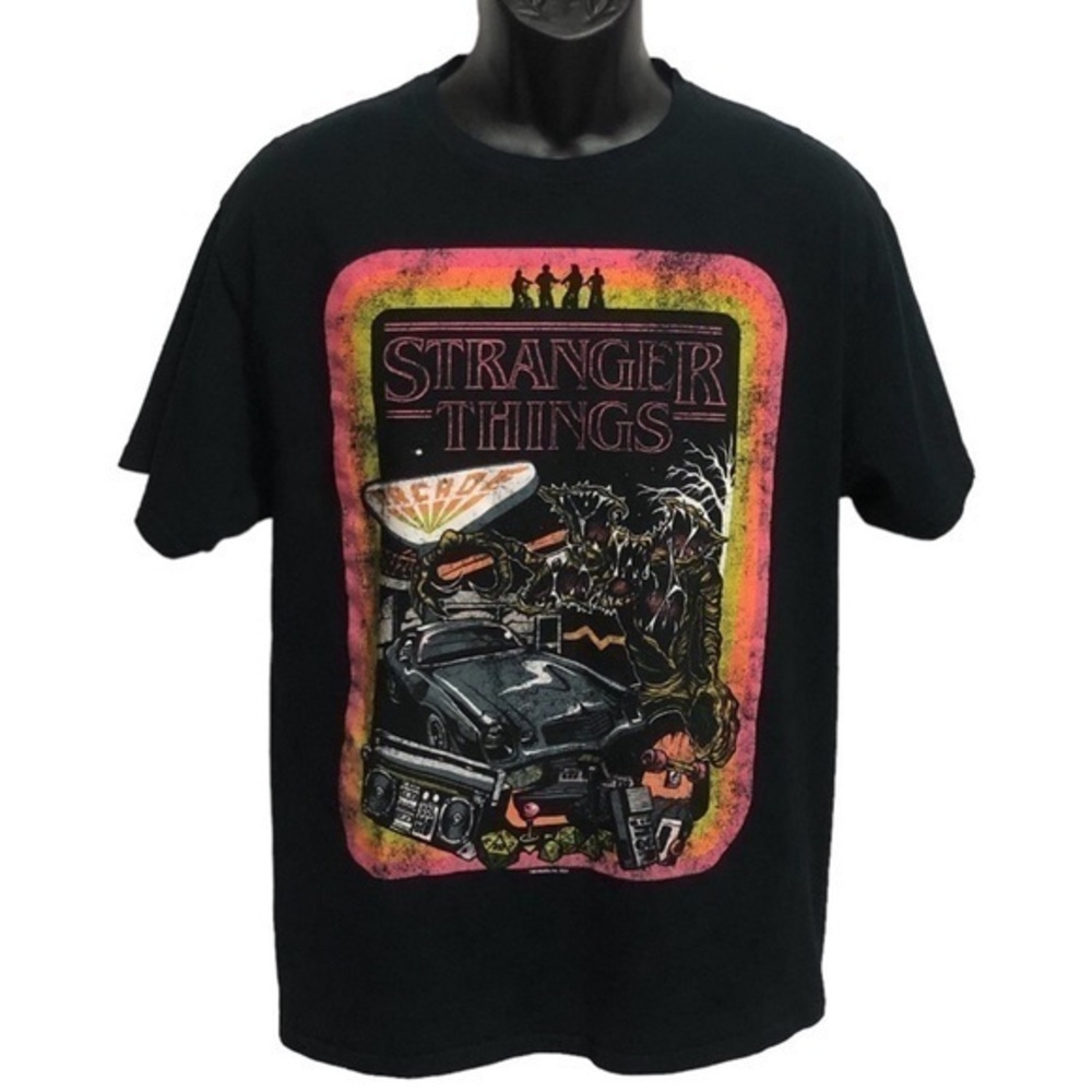 Size L Stranger Things Retro Poster Graphic Tee